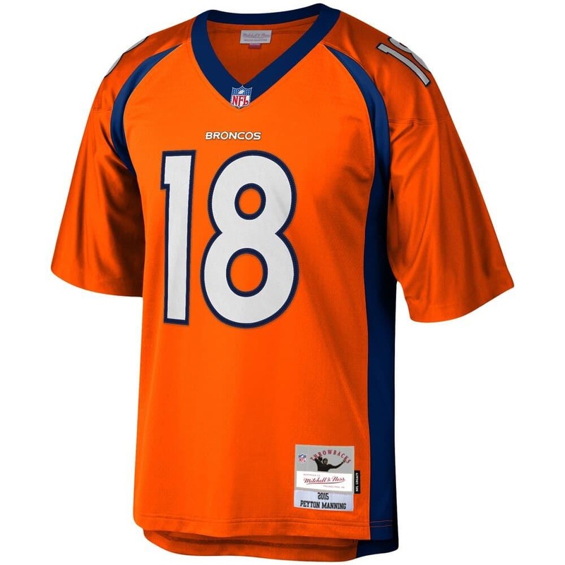 Peyton Manning Denver Broncos 2015 Mitchell & Ness NFL Throwback Legacy Jersey – Orange