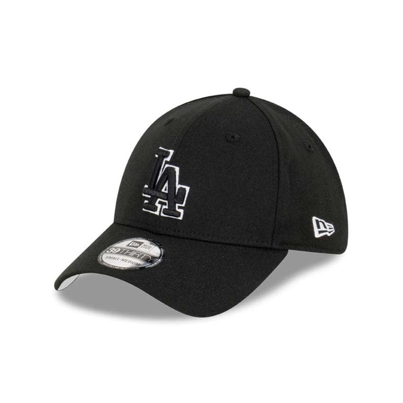 Youths Los Angeles Dodgers New Era MLB Monochrome 9FORTY Snapback Hat – Black
