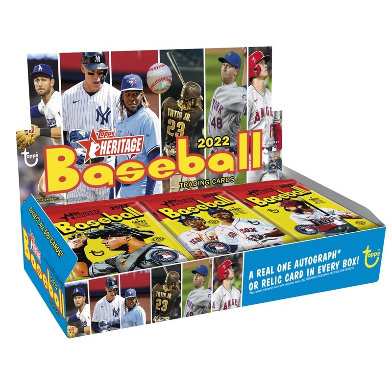 2022 Topps MLB Heritage Baseball Trading Cards Hobby Box
