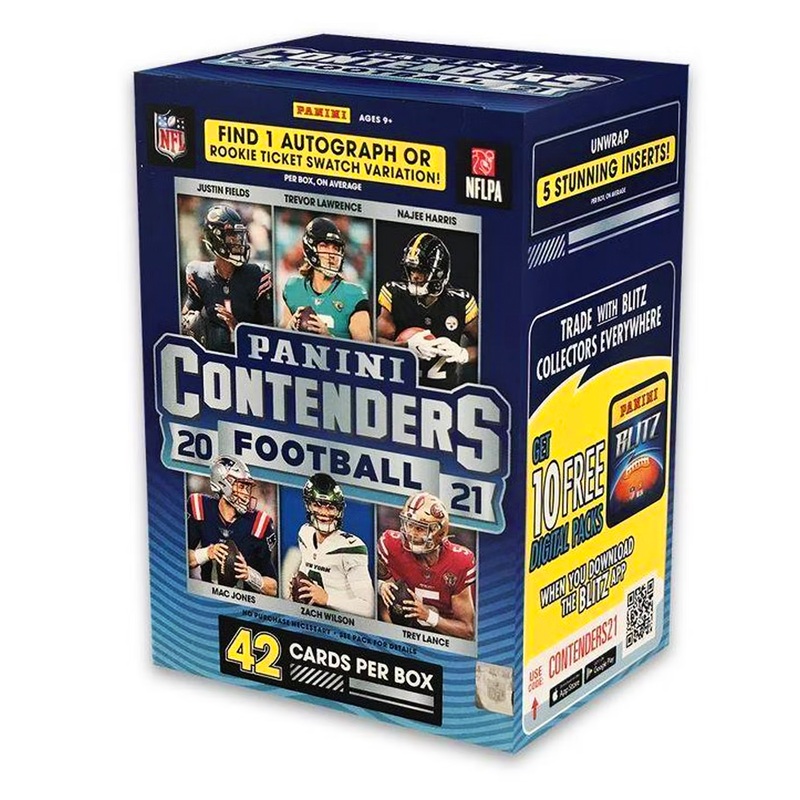 21-22 Panini NFL Contenders Football Hobby Trading Card Blaster Box