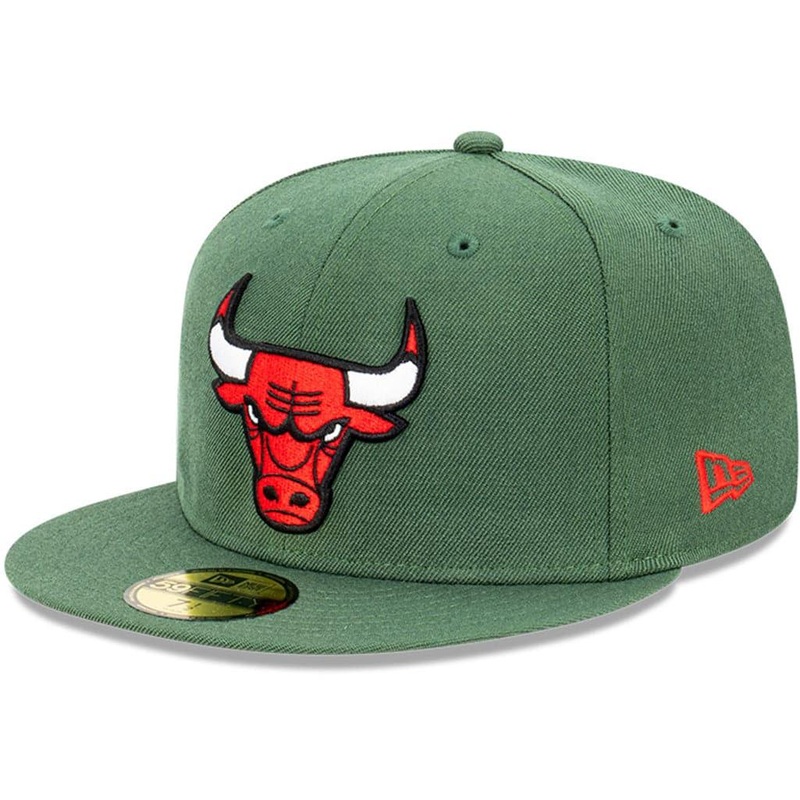 Chicago Bulls New Era NBA Team 59FIFTY Fitted Hat – Rifle Green