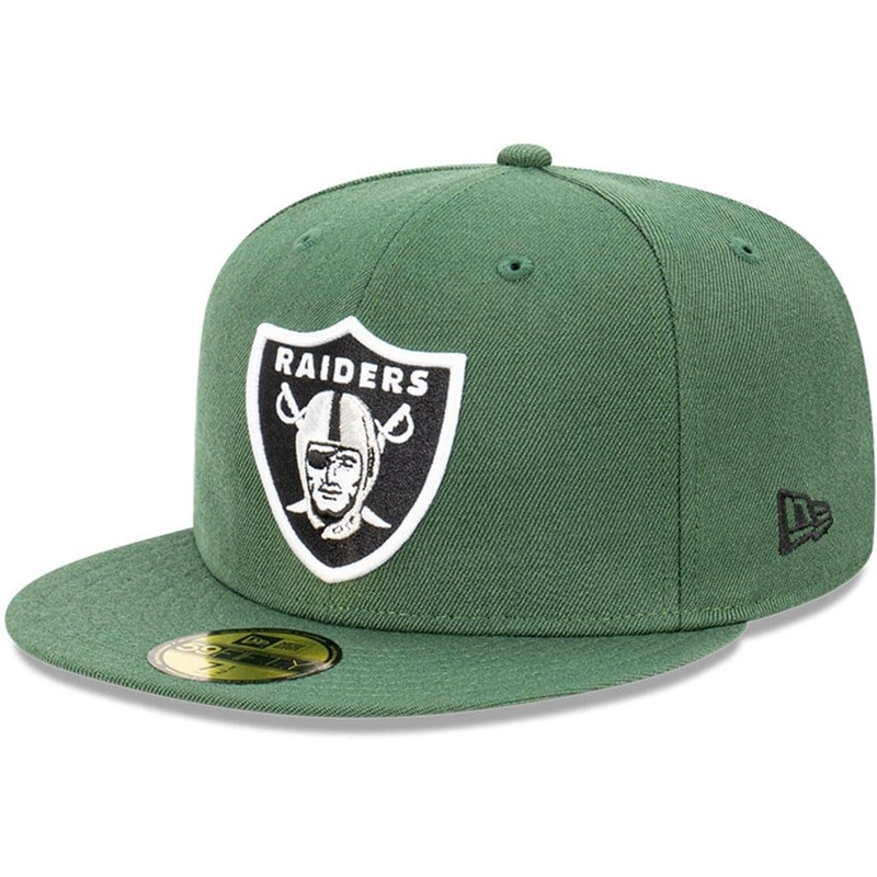 Las Vegas Raiders New Era NFL Team 59FIFTY Fitted Hat – Rifle Green