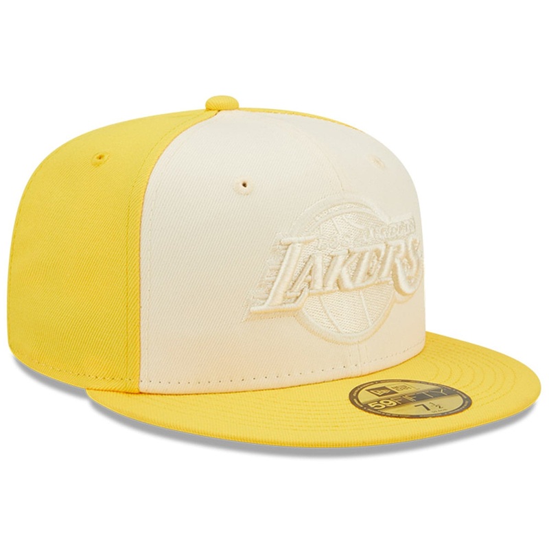 Los Angeles Lakers New Era NBA Tonal 2-Tone 59FIFTY Fitted Hat – Yellow