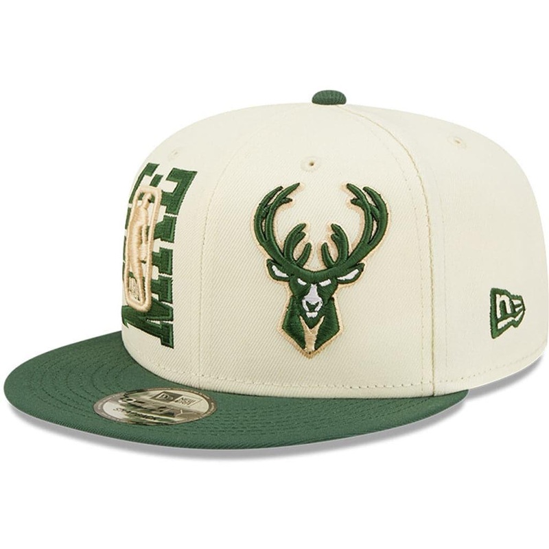 Milwaukee Bucks New Era NBA 2022 Draft 9FIFTY Snapback Hat – Cream