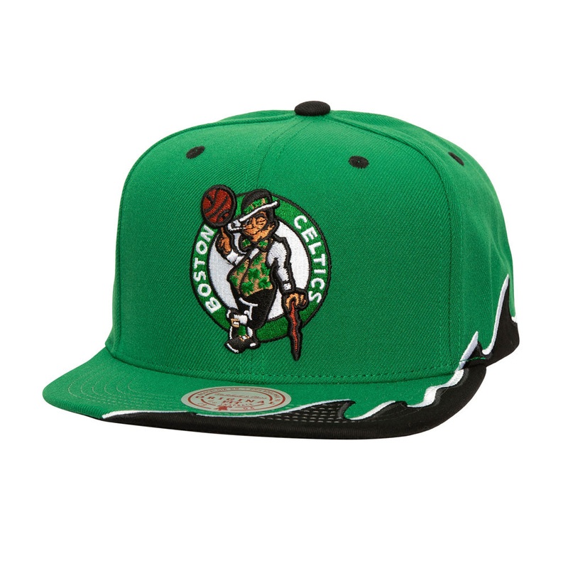NBA Boston Celtics Mitchell & Ness Rising Tide Snapback Hat – Green