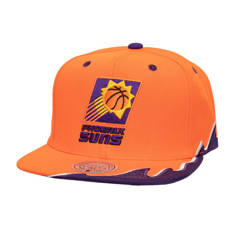 NBA Phoenix Suns Mitchell & Ness Rising Tide Snapback Hat – Orange