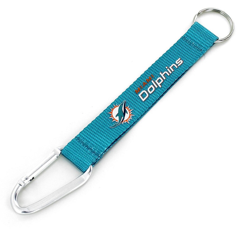 NFL Miami Dolphins Aminco Carabiner Lanyard Keychain