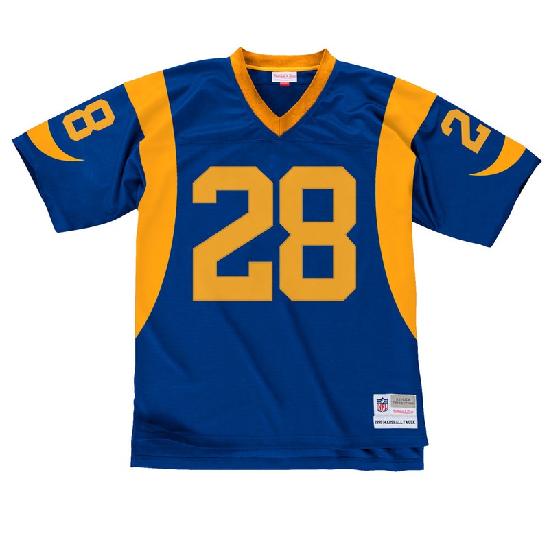 NFL St. Louis Rams Marshall Faulk Mitchell & Ness Legacy Jersey