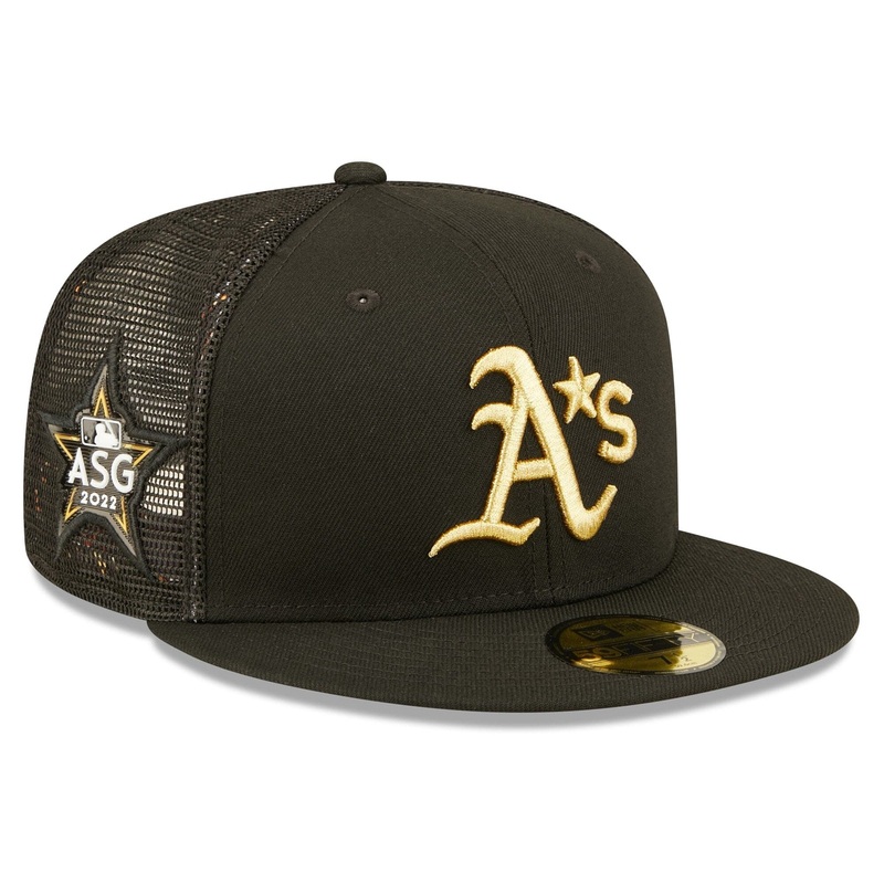 Oakland Athletics New Era MLB 2022 All-Star Game 59FIFTY Trucker Fitted Hat – Black