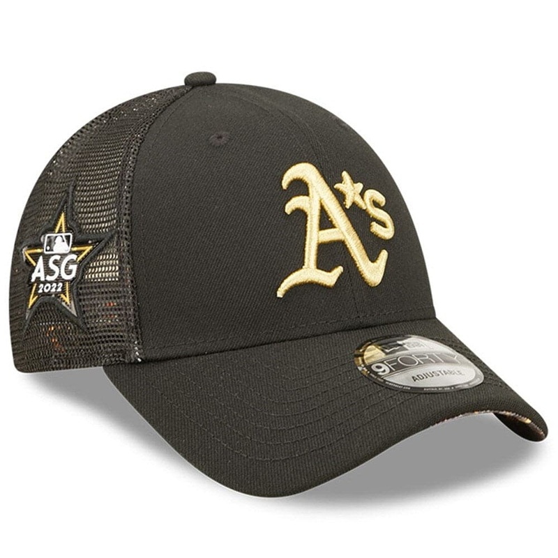Oakland Athletics New Era MLB 2022 All-Star Game 9FORTY Trucker Snapback Hat – Black