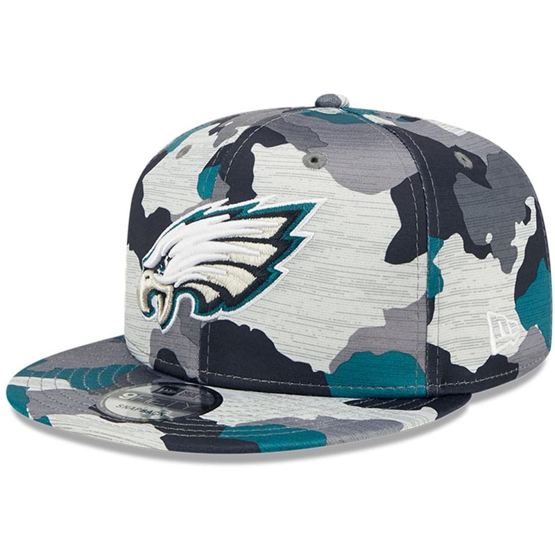 Philadelphia Eagles New Era NFL 22 Training Camp 9FIFTY Snapback Hat – Camo