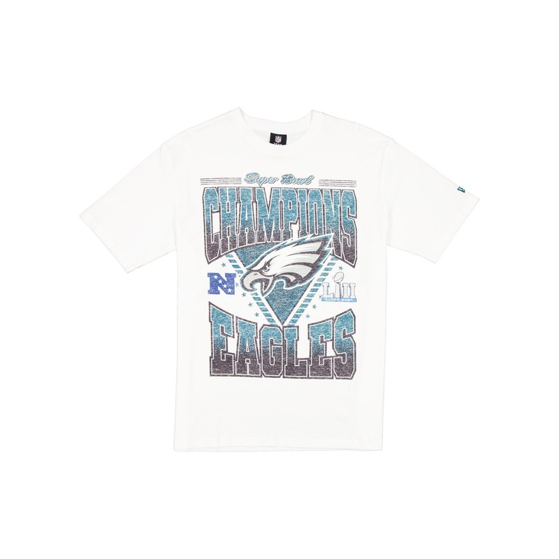 Philadelphia Eagles Sport Classics Washed Optic White T-Shirt