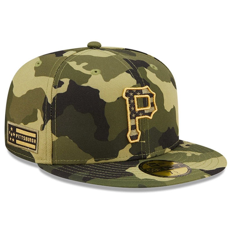 Pittsburgh Pirates New Era MLB 2022 Armed Forces 59FIFTY Fitted Hat – Camo
