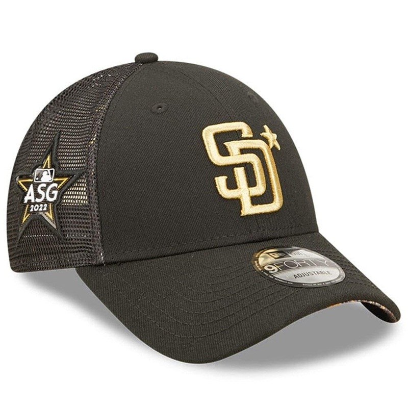 San Diego Padres New Era MLB 2022 All-Star Game 9FORTY Trucker Snapback Hat – Black