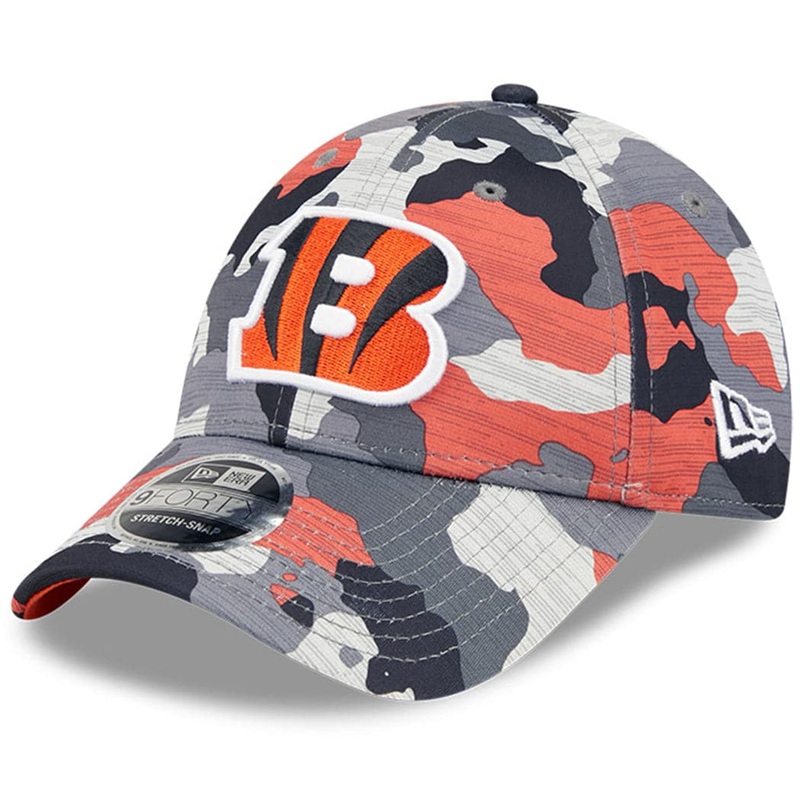 Cincinnati Bengals New Era NFL 22 Training Camp 9FORTY Stretch Snap Hat – Camo