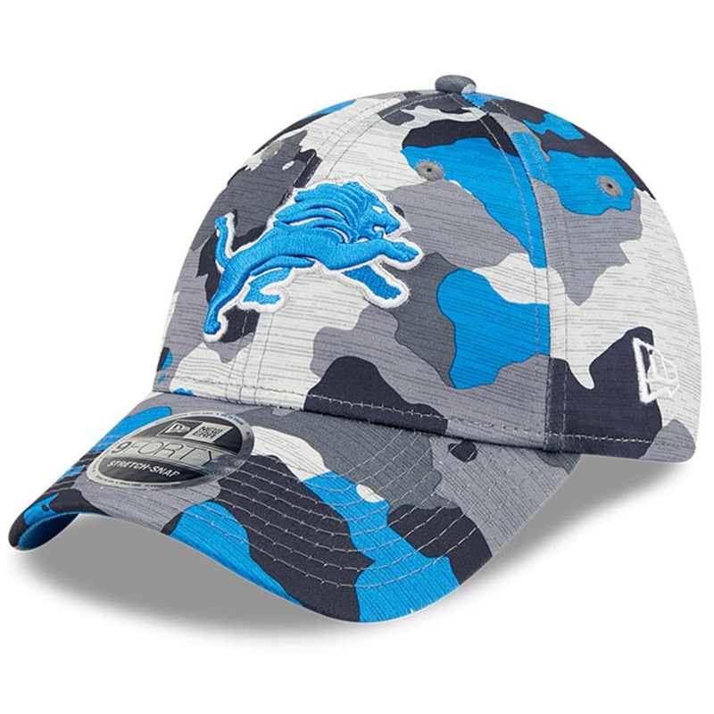 Detroit Lions New Era NFL 22 Training Camp 9FORTY Stretch Snap Hat – Camo