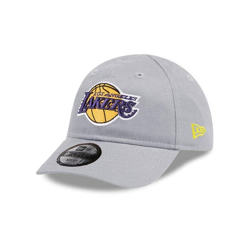 Infants Los Angeles Lakers New Era NBA My 1st 9FORTY Hat – Grey