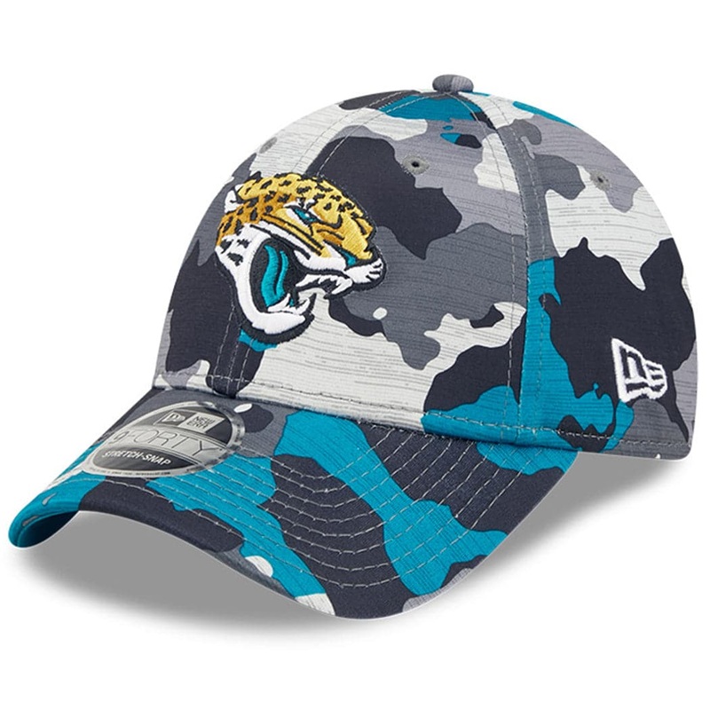 Jacksonville Jaguars New Era NFL 22 Training Camp 9FORTY Stretch Snap Hat – Camo