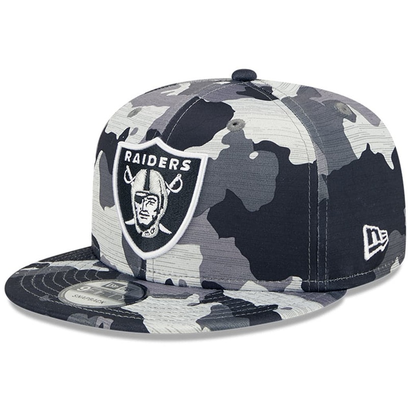 Las Vegas Raiders New Era NFL 22 Training Camp 9FIFTY Snapback Hat – Camo