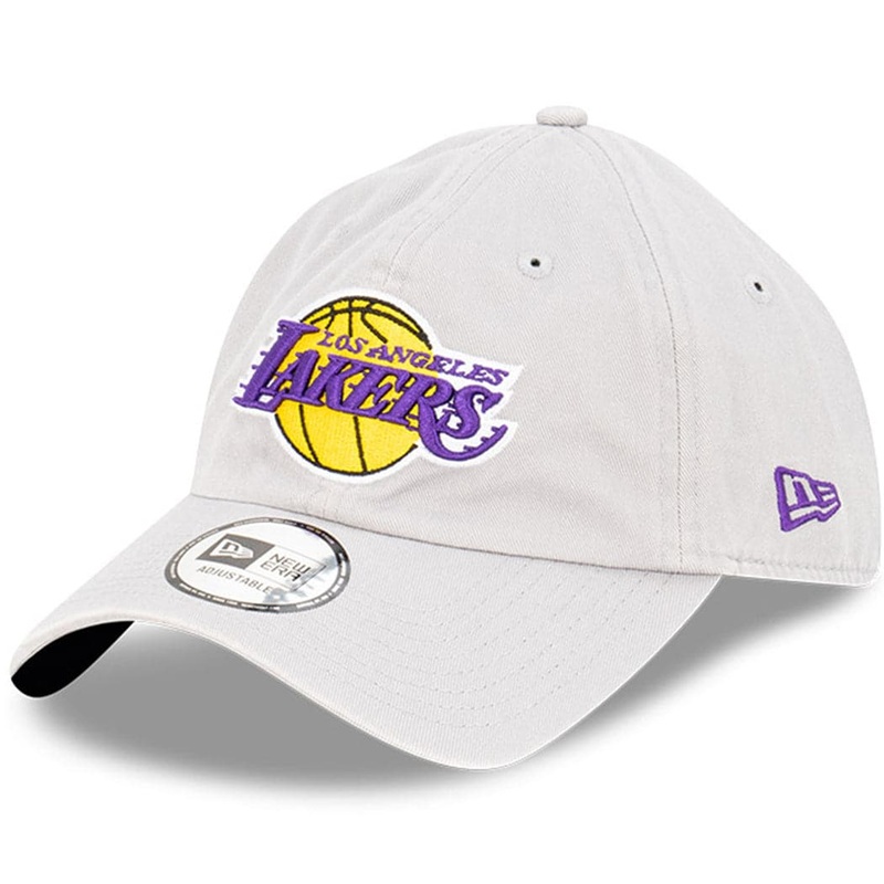 Los Angeles Lakers New Era NBA Casual Classic Strapback Hat – Washed Grey