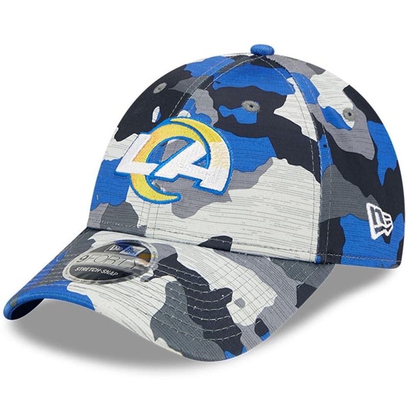 Los Angeles Rams New Era NFL 22 Training Camp 9FORTY Stretch Snap Hat – Camo