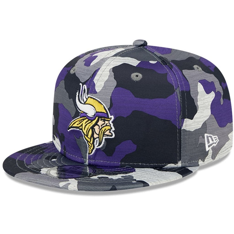 Minnesota Vikings New Era NFL 22 Training Camp 9FIFTY Snapback Hat – Camo