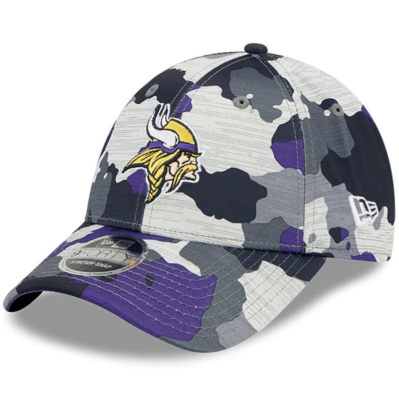 Minnesota Vikings New Era NFL 22 Training Camp 9FORTY Stretch Snap Hat – Camo