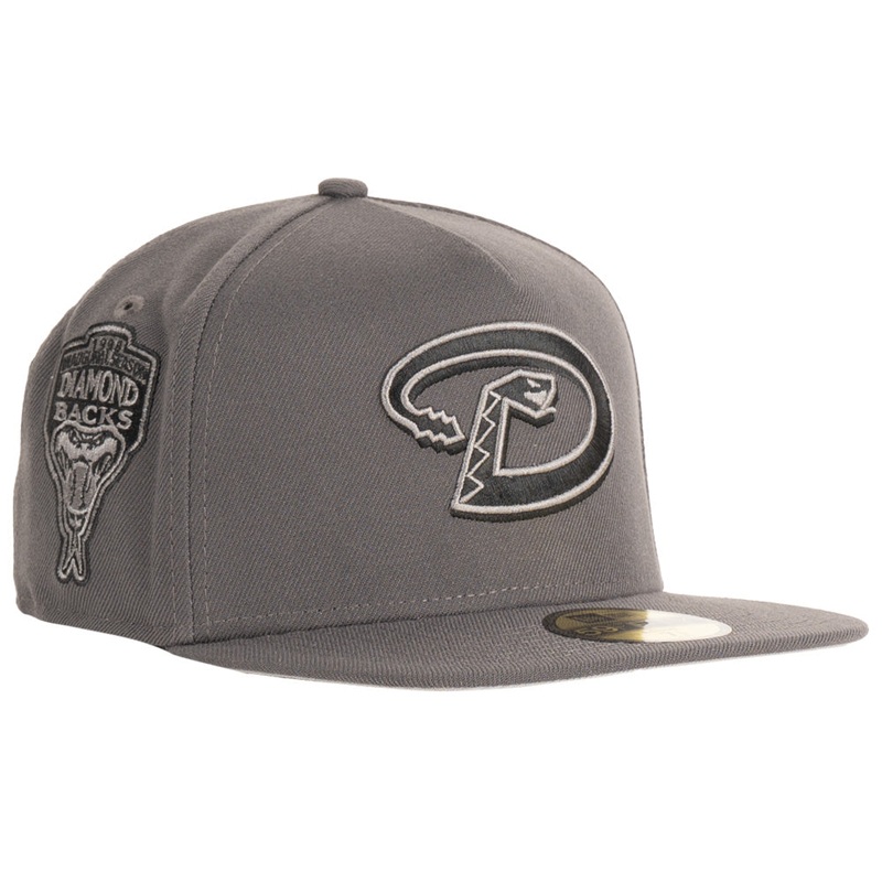 MLB Arizona Diamondbacks New Era Throwback Carbon A-Frame 59FIFTY Fitted Hat