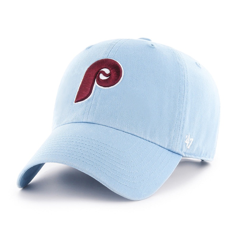 MLB Philadelphia Phillies ’47 Cooperstown Clean Up Adjustable Hat – Blue
