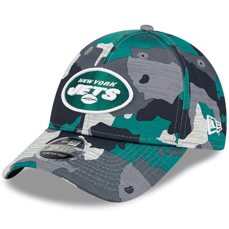 New York Jets New Era NFL 22 Training Camp 9FORTY Stretch Snap Hat – Camo