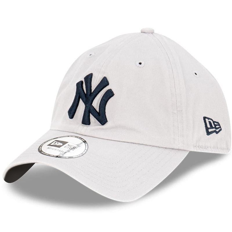 New York Yankees New Era MLB Casual Classic Strapback Hat – Washed Grey