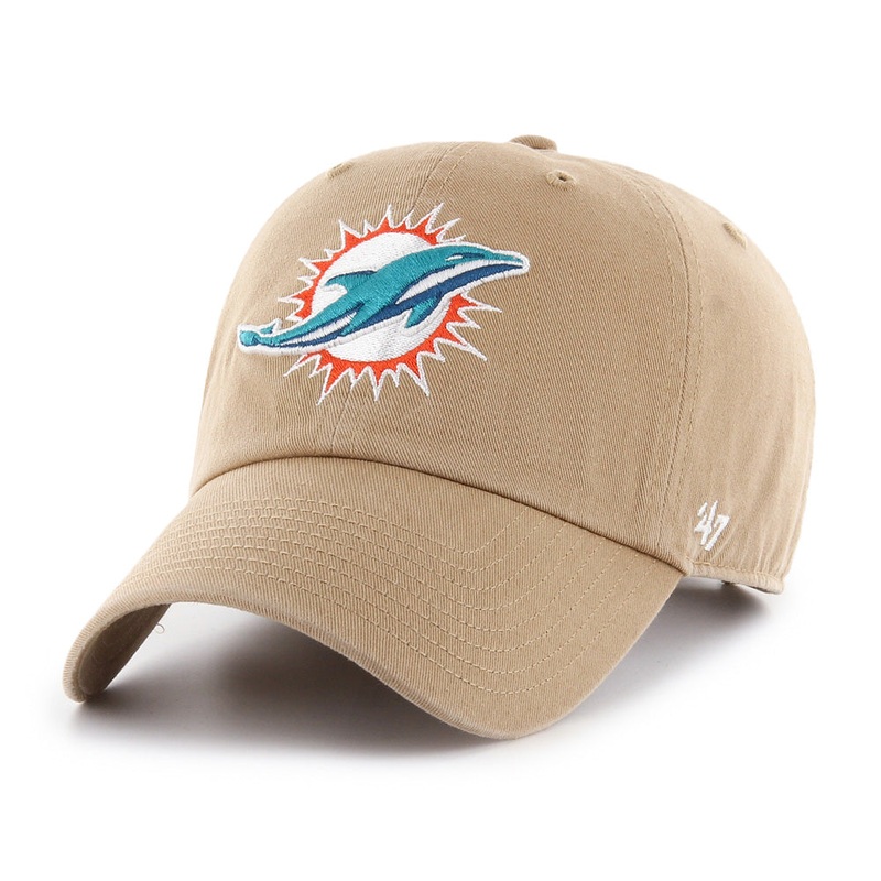 NFL Miami Dolphins ’47 Clean Up Adjustable Hat – Khaki