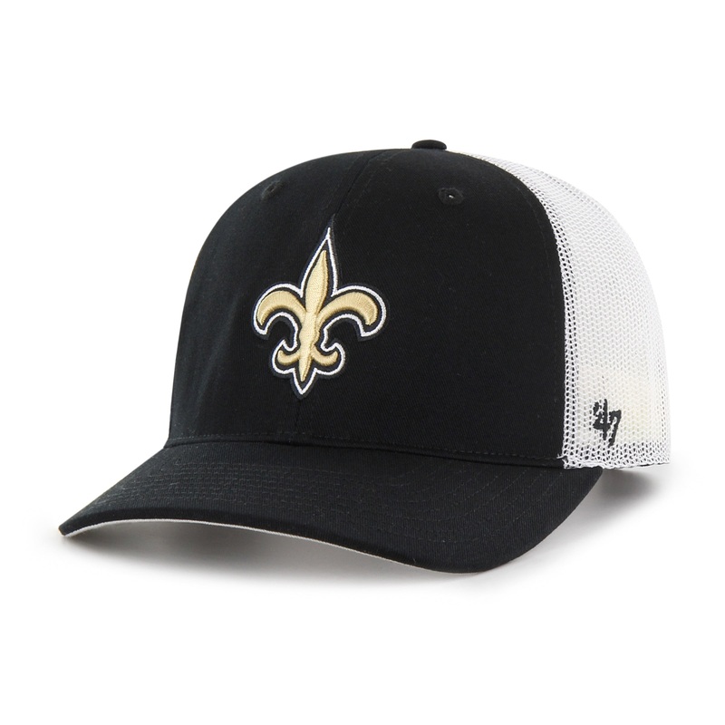 NFL New Orleans Saints ’47 Primary Trucker Adjustable Hat – Black