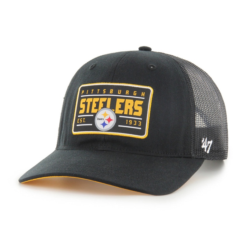 NFL Pittsburgh Steelers ’47 Hardline Trucker Adjustable Hat – Black