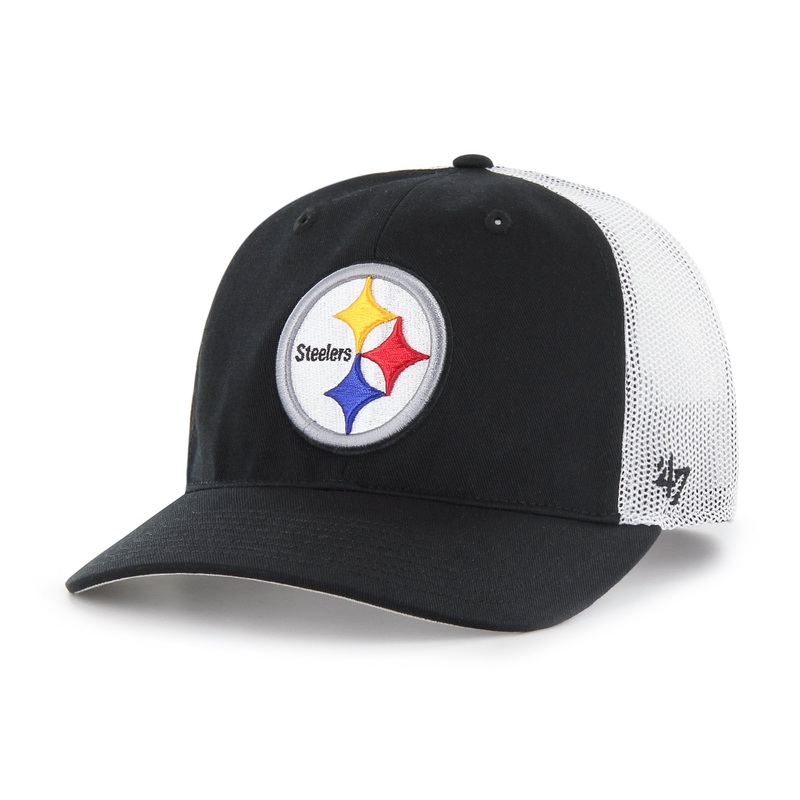 NFL Pittsburgh Steelers ’47 Primary Trucker Adjustable Hat – Black