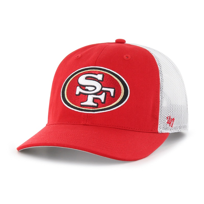 NFL San Francisco 49ers ’47 Primary Trucker Adjustable Hat – Red
