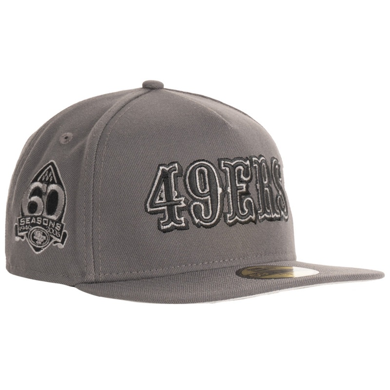 NFL San Francisco 49ers New Era Carbon A-Frame 59FIFTY Fitted Hat