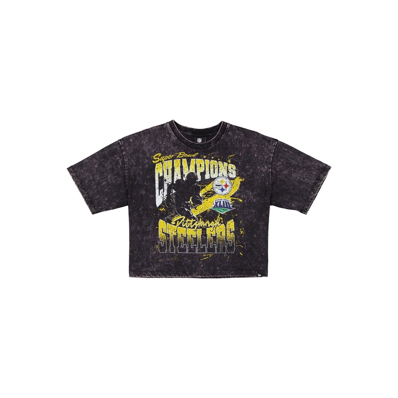 Pittsburgh Steelers Sport Classics Women’s Cropped T-Shirt