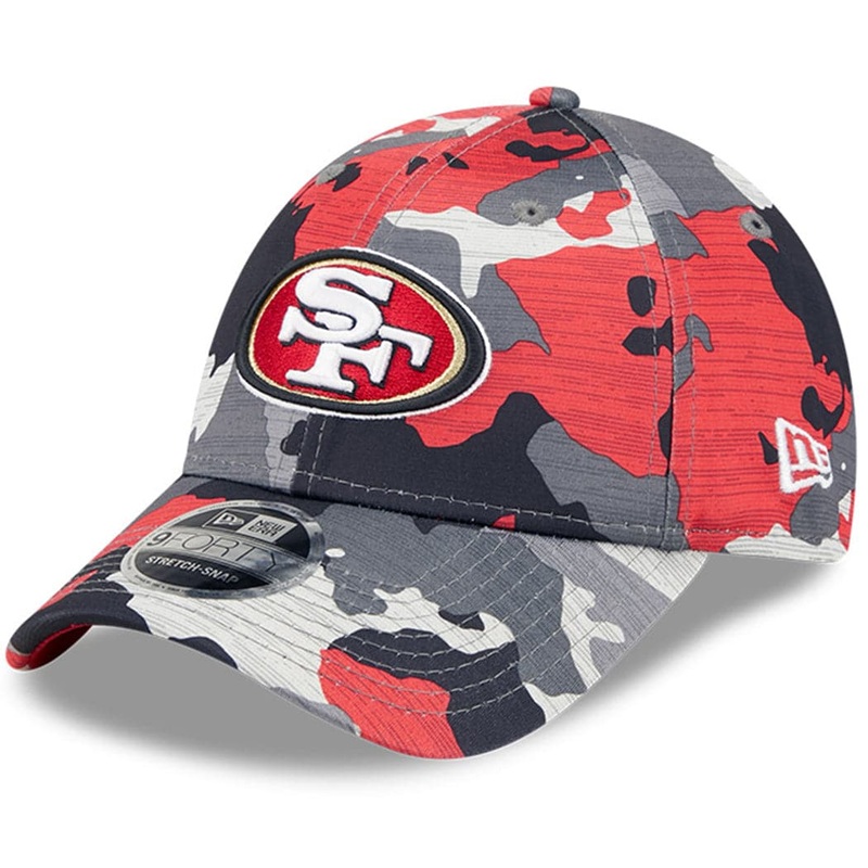 San Francisco 49ers New Era NFL 22 Training Camp 9FORTY Stretch Snap Hat – Camo