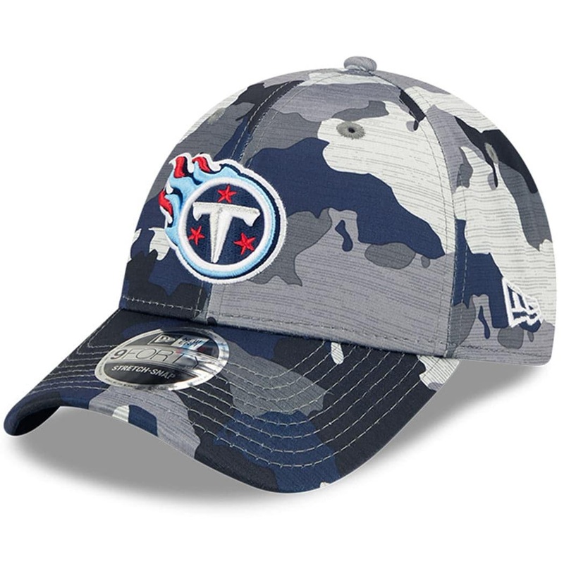 Tennessee Titans New Era NFL 22 Training Camp 9FORTY Stretch Snap Hat – Camo