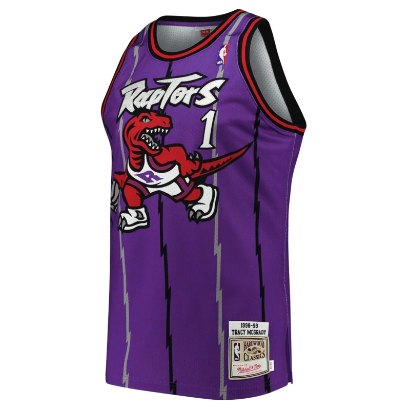 Tracy McGrady Toronto Raptors Mitchell & Ness NBA Swingman Jersey 98-99 – Purple