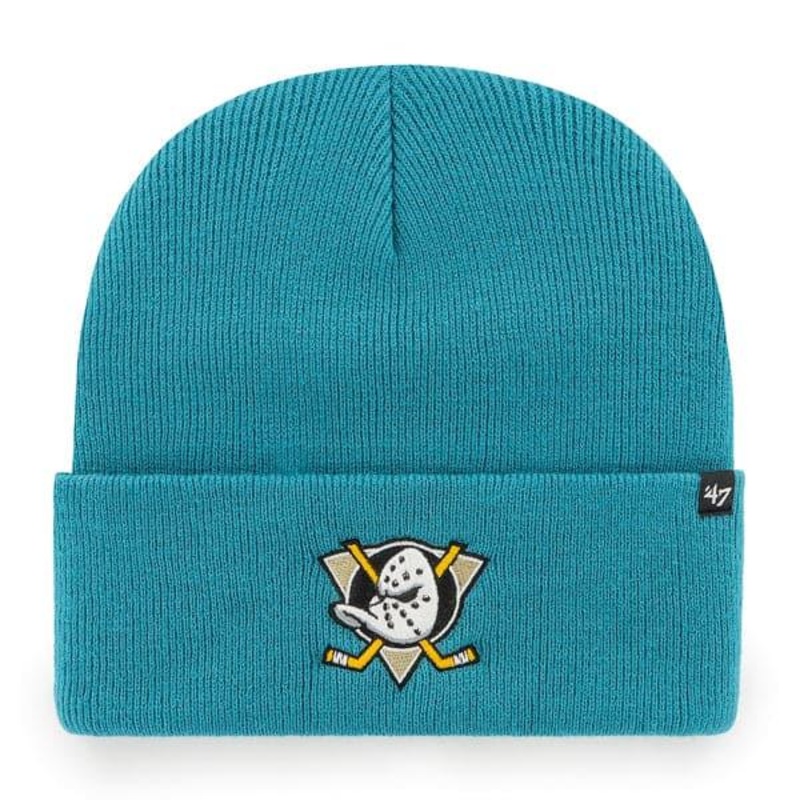 Anaheim Mighty Ducks ’47 NHL Haymaker Cuff Knit Beanie – Teal