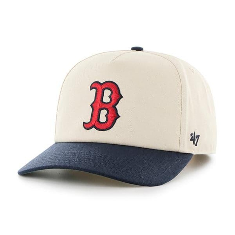 Boston Red Sox ’47 MLB Team 2T Nantasket Pre-Curved Snapback Hat – Natural