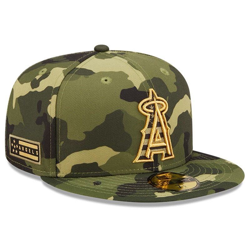 Los Angeles Angels New Era MLB 2022 Armed Forces 59FIFTY Fitted Hat – Camo