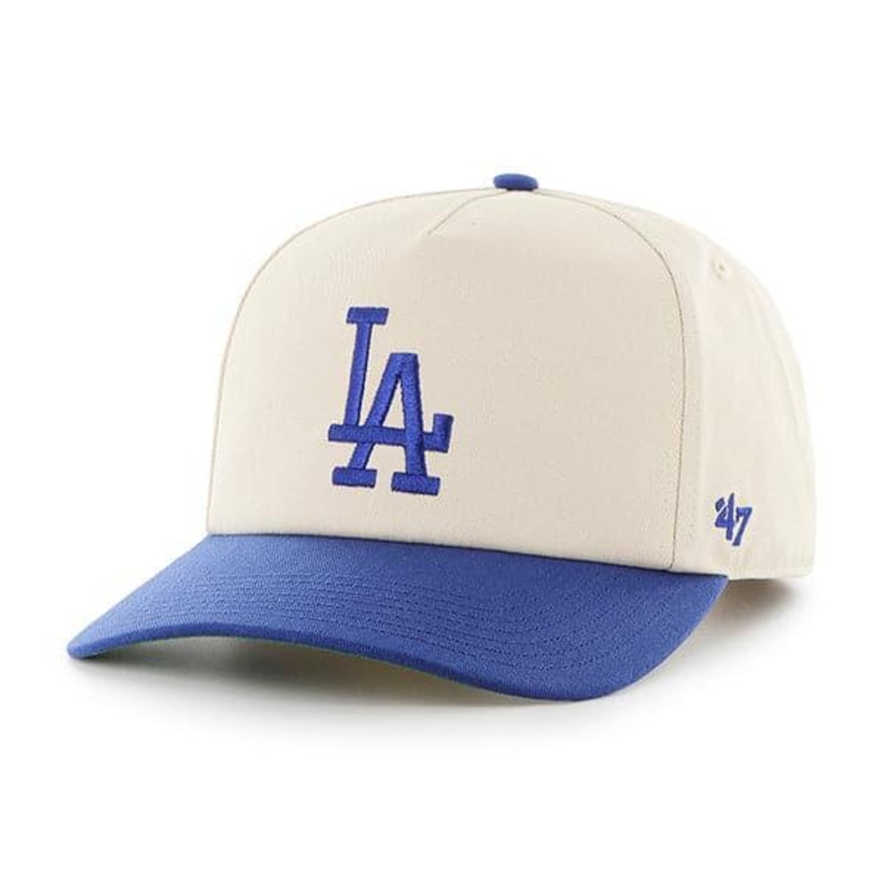 Los Angeles Dodgers ’47 MLB Team 2T Nantasket Pre-Curved Snapback Hat – Natural