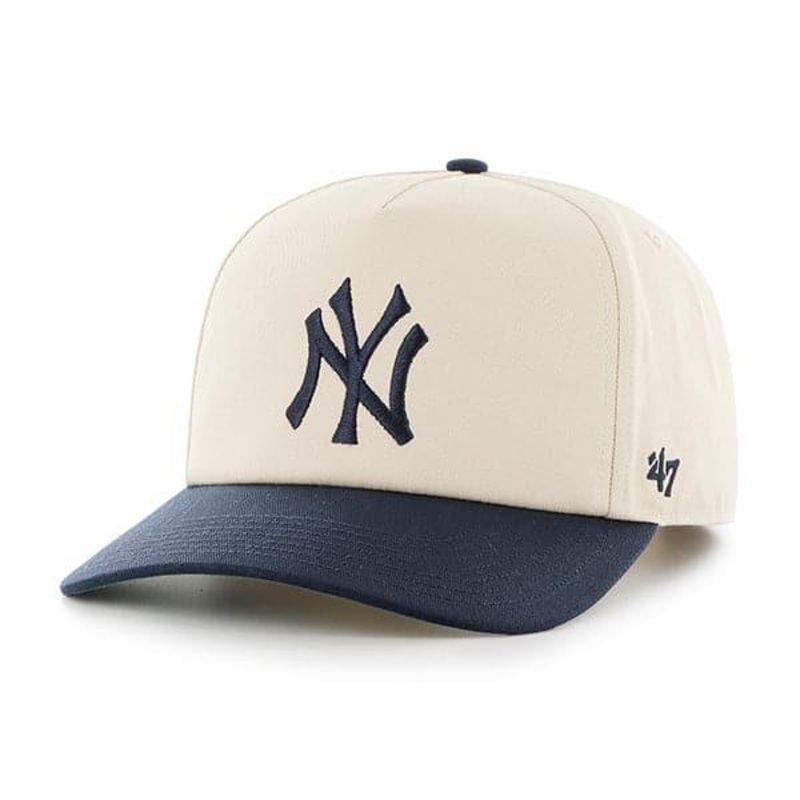 New York Yankees ’47 MLB Team 2T Nantasket Pre-Curved Snapback Hat – Natural