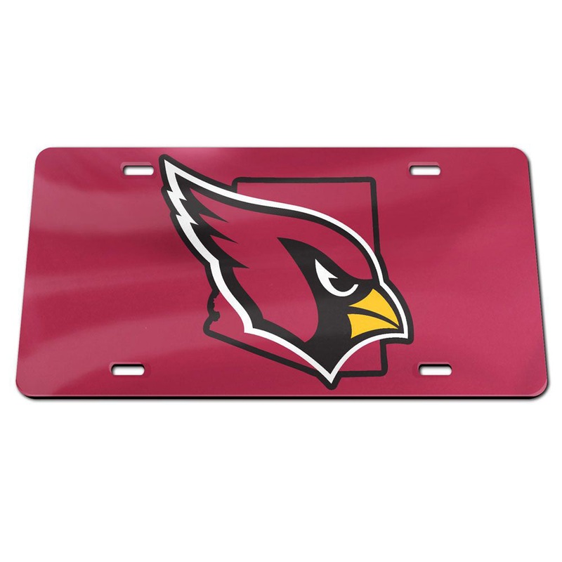 NFL Arizona Cardinals WinCraft State Acrylic License Plate