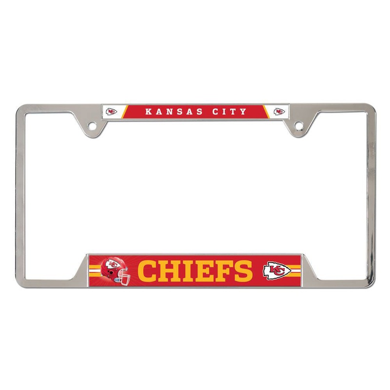NFL Kansas City Chiefs WinCraft Metal License Plate Frame