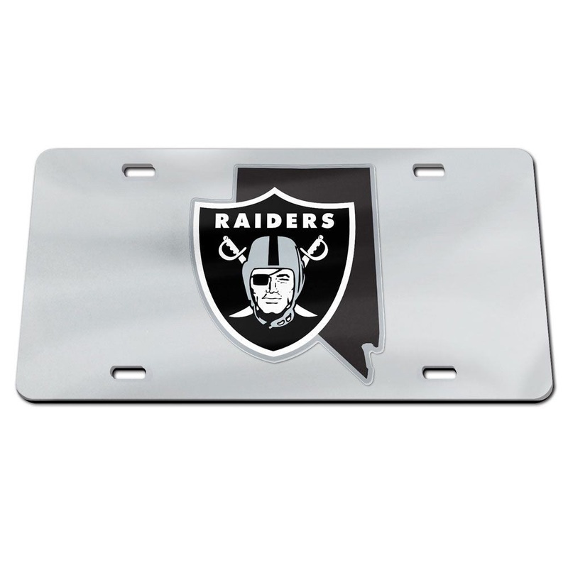 NFL Las Vegas Raiders WinCraft State Acrylic License Plate