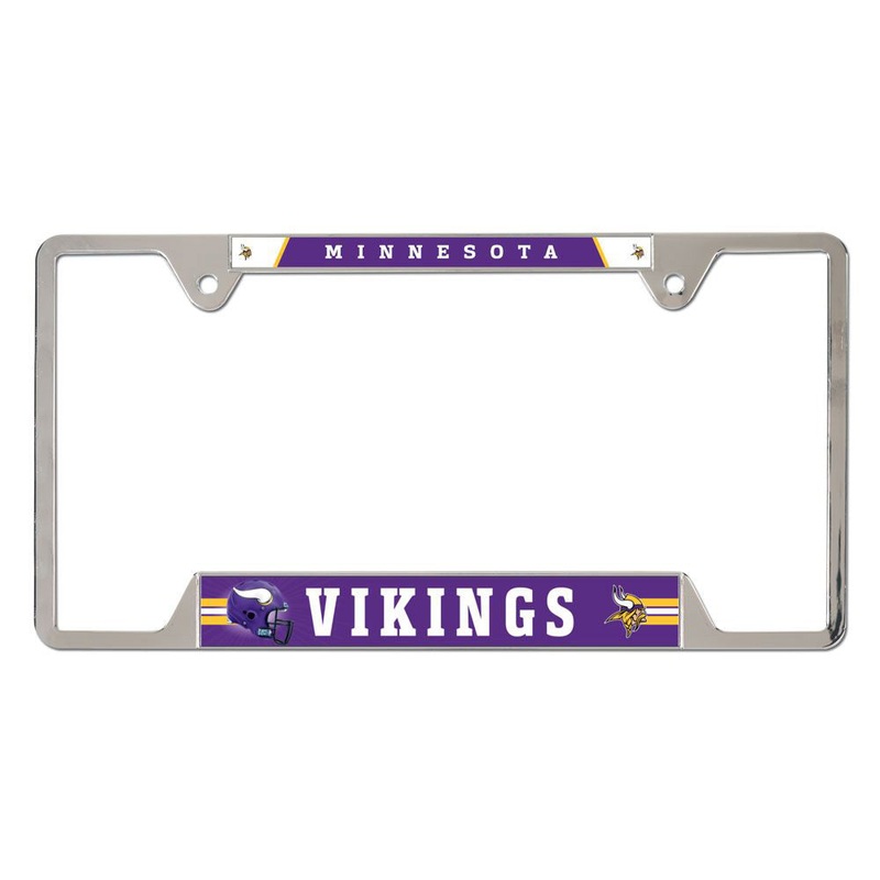 NFL Minnesota Vikings WinCraft Metal License Plate Frame